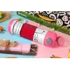 Easter candle, Childrens hot water bottle, stainless steel, with safety straw, PINK (500ml)