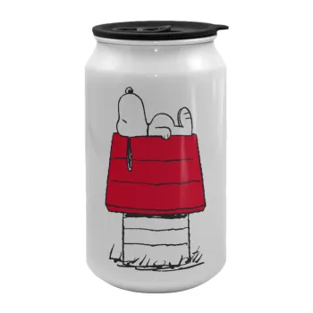 Το σπίτι του snoopy, Κούπα ταξιδιού μεταλλική με καπάκι (tin-can) 500ml