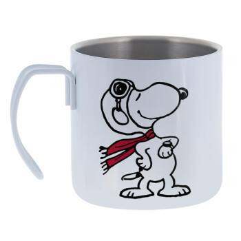 Snoopy ο πιλότος, Mug Stainless steel double wall 400ml
