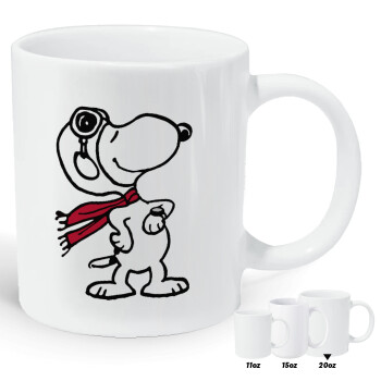 Snoopy ο πιλότος, Κούπα Giga, κεραμική, 590ml