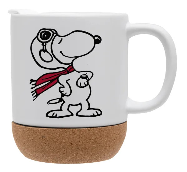 Snoopy ο πιλότος — Ceramic coffee mug Cork (MAT), 330ml