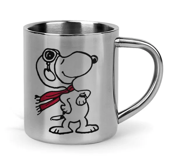 Snoopy ο πιλότος — Mug Stainless steel double wall 300ml