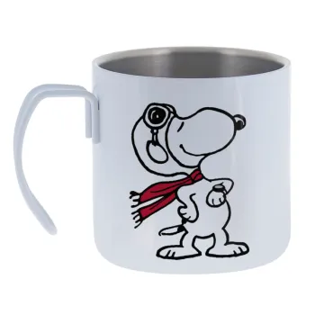 Snoopy ο πιλότος — Κούπα Ανοξείδωτη διπλού τοιχώματος 400ml