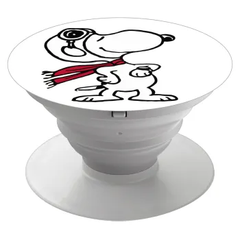 Snoopy ο πιλότος, Phone Holders Stand  Λευκό Βάση Στήριξης Κινητού στο Χέρι