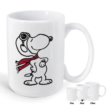 Snoopy ο πιλότος, Κούπα Mega, κεραμική, 450ml