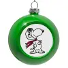 Στολίδι Χριστουγεννιάτικη μπάλα δένδρου Πράσινο 8cm