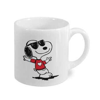 Snoopy καρδούλα, Κουπάκι κεραμικό, για espresso 150ml