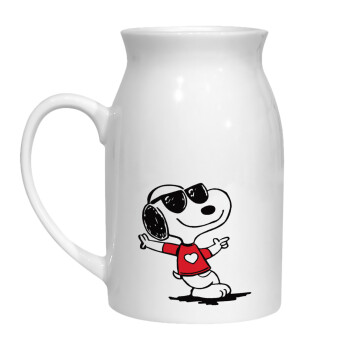 Snoopy καρδούλα, Κανάτα Γάλακτος, 450ml (1 τεμάχιο)