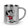 Snoopy καρδούλα, Κούπα Ανοξείδωτη διπλού τοιχώματος 300ml