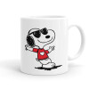 Snoopy καρδούλα, Κούπα, κεραμική, 330ml (1 τεμάχιο)
