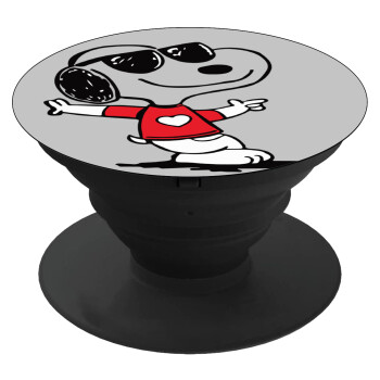 Snoopy καρδούλα, Phone Holders Stand  Black Hand-held Mobile Phone Holder