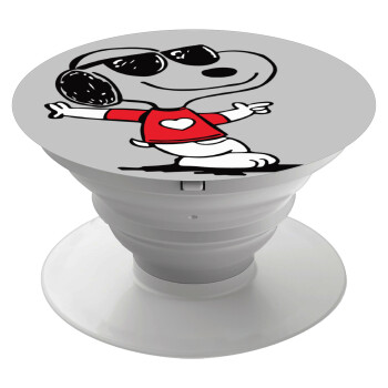 Snoopy καρδούλα, Phone Holders Stand  White Hand-held Mobile Phone Holder