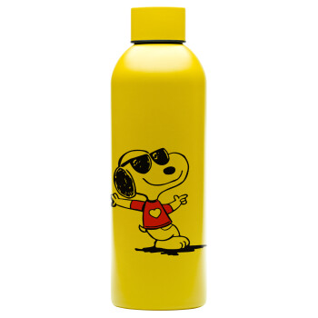 Snoopy καρδούλα, Μεταλλικό παγούρι νερού, 304 Stainless Steel 800ml