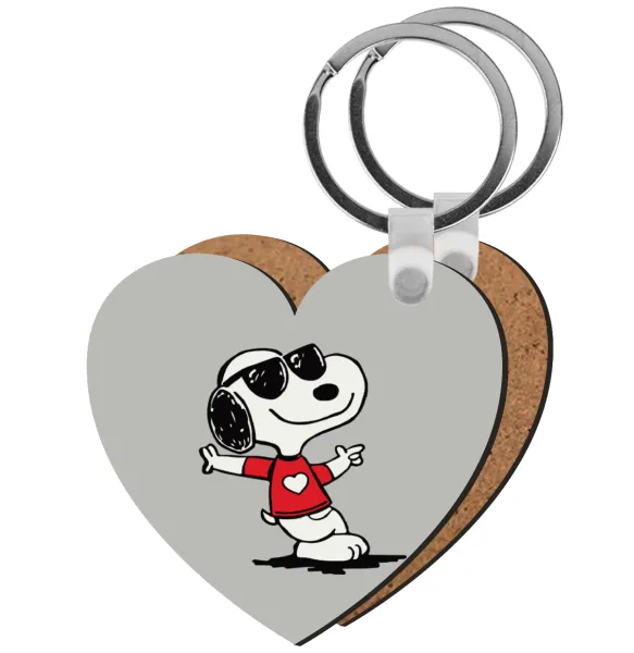Snoopy καρδούλα — Ξύλινο καρδιά