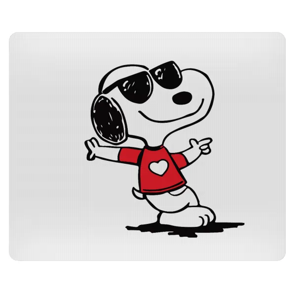 Snoopy καρδούλα — Mousepad ορθογώνιο 23x19cm