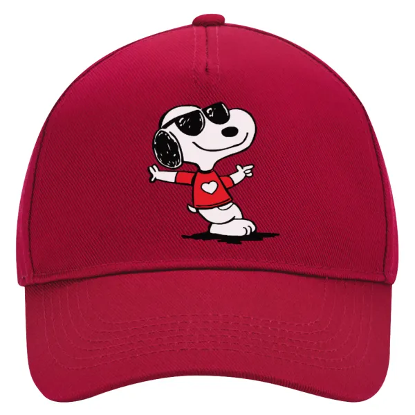 Snoopy καρδούλα — Καπέλο Ενηλίκων Ultimate ΚΟΚΚΙΝΟ, (100% ΒΑΜΒΑΚΕΡΟ DRILL, ΕΝΗΛΙΚΩΝ, UNISEX, ONE SIZE)