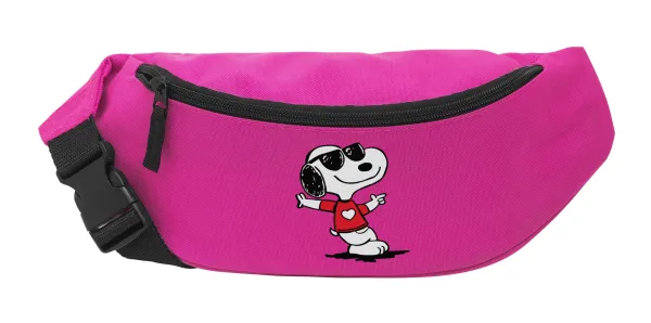 Snoopy καρδούλα — Unisex waist bag (banana) in PINK color with 2 pockets