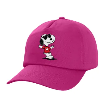 Snoopy καρδούλα, Καπέλο Ενηλίκων Baseball, 100% Βαμβακερό,  Φούξια,(purple) (ΒΑΜΒΑΚΕΡΟ, ΕΝΗΛΙΚΩΝ, UNISEX, ONE SIZE)
