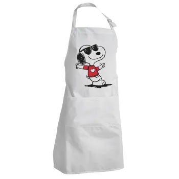 Snoopy καρδούλα, Ποδιά Σεφ Ολόσωμη Ενήλικων (με ρυθμιστικά και 2 τσέπες)