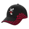 Adult Cap RACING Ultimate Black/Red, (100% COTTON DRILL, ADULT, UNISEX, ONE SIZE)