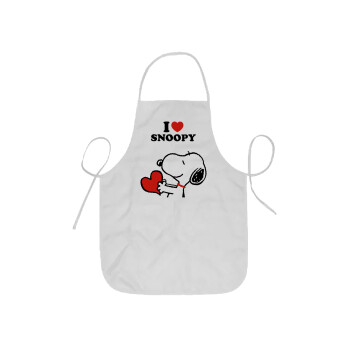 I LOVE SNOOPY, Ποδιά Σεφ ολόσωμη κοντή  Παιδική (44x62cm)