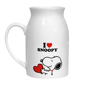 I LOVE SNOOPY, Milk Jug (450ml) (1pcs)
