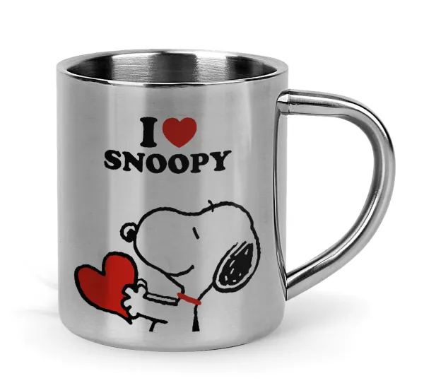 I LOVE SNOOPY — Mug Stainless steel double wall 300ml