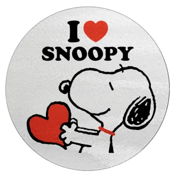I LOVE SNOOPY, Επιφάνεια κοπής γυάλινη στρογγυλή (30cm)