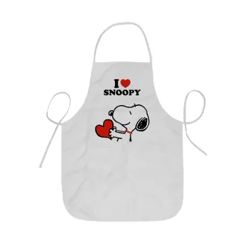 I LOVE SNOOPY, Ποδιά Σεφ ολόσωμη κοντή  Παιδική (44x62cm)