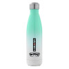 Μεταλλικό παγούρι θερμός Πράσινο/Λευκό (Stainless steel), διπλού τοιχώματος, 500ml