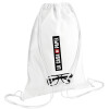 Backpack pouch GYMBAG white (28x40cm)