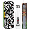 Easter candle, metallic white thermos bottle (500ml) & aromatic flat candle (30cm) (GRAY)