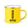 Yellow Enamel Metallic Cup 360ml