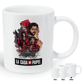 La casa de papel drawing cover, Κούπα Giga, κεραμική, 590ml