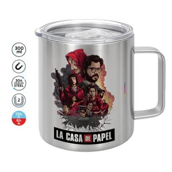 La casa de papel drawing cover, Mug Stainless steel double wall 300ml