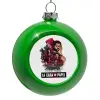 Green Christmas tree ornament bauble 8cm