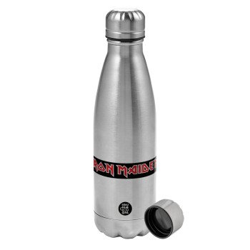 Iron maiden, Metallic water bottle, stainless steel, 750ml