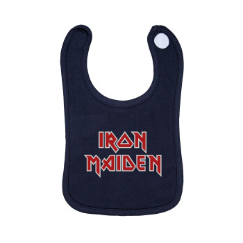 Iron maiden, Σαλιάρα με Σκρατς 100% Organic Cotton Μπλε (0-18 months)