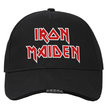 Iron maiden, Work & Activity LED Light Cap – Perfect for Night & Low Light Conditions (100% COTTON, ADULT, UNISEX)