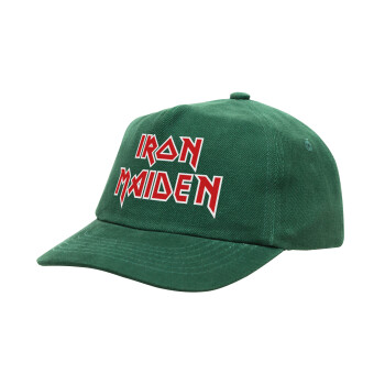 Iron maiden, Καπέλο παιδικό Baseball, 100% Βαμβακερό, Low profile, Πράσινο