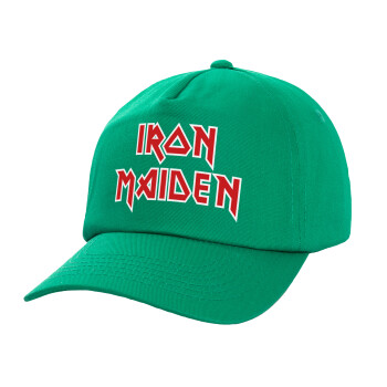 Iron maiden, Καπέλο παιδικό Baseball, 100% Βαμβακερό Twill, Πράσινο (ΒΑΜΒΑΚΕΡΟ, ΠΑΙΔΙΚΟ, UNISEX, ONE SIZE)