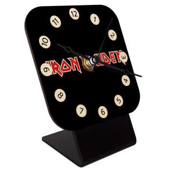 Iron maiden, Επιτραπέζιο ρολόι σε φυσικό ξύλο (10cm)