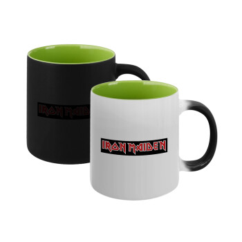 Iron maiden, Κούπα Μαγική εσωτερικό πράσινο, κεραμική 330ml που αλλάζει χρώμα με το ζεστό ρόφημα