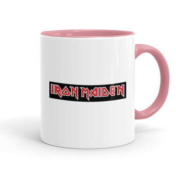 Iron maiden, Mug colored pink, ceramic, 330ml