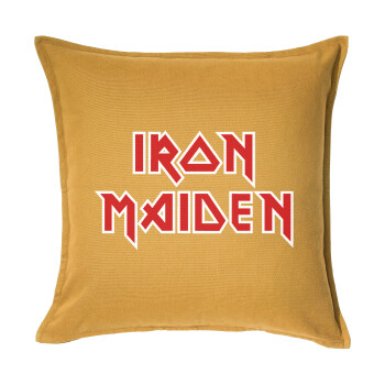 Iron maiden, Μαξιλάρι καναπέ Κίτρινο 100% βαμβάκι, περιέχεται το γέμισμα (50x50cm)