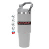 GREY color, 890ml (30oz) stainless Steel Tumbler with Handle