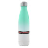 Μεταλλικό παγούρι θερμός Πράσινο/Λευκό (Stainless steel), διπλού τοιχώματος, 500ml