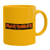 Ceramic coffee mug yellow, 330ml