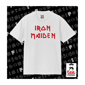 Iron maiden, Κλασικό T-Shirt, διπλής ραφής, χωρίς πλευρικές ραφές ΛΕΥΚΟ από 100% βαμβάκι. Vegan & OEKO-TEX πιστοποιημένο.
