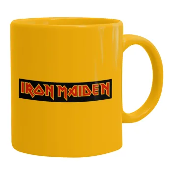 Iron maiden, Κούπα, κεραμική κίτρινη, 330ml